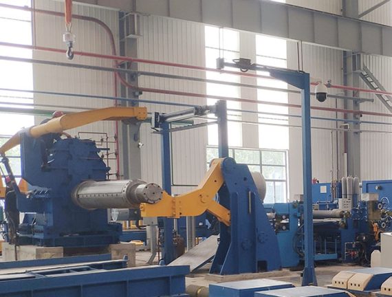 tension leveling line uncoiler